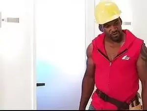 anal sex construction - Black construction worker having anal sex with Tranny girlfriend after a  hard day Ivory Mayhem - Tranny.one