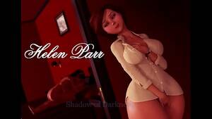 Helen Parr Porn - Busty Helen Parr seduces young man to fuck her in the bathroom - XAnimu.com