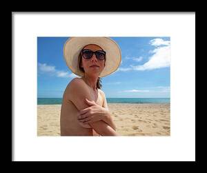 best nudist girl gallery - Young Girl On Nude Beach In Spain Framed Print by Cavan Images - Fine Art  America