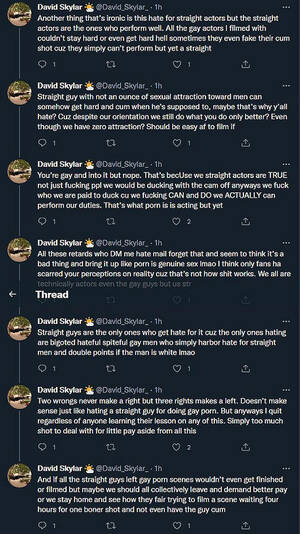 Man Fucking Shit - David Skylar is done with gay porn â€œI'm too good for this shit.â€ â€“ Men Of  Porn .blog