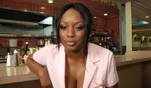 ebony xxx restaurant - Black waitress fucks the chef in the restaurant - Alpha Porno