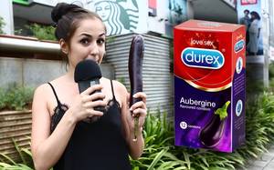 Funny Condom Porn - Funny Reactions On Durex Eggplant(Brinjal) Flavored Condoms