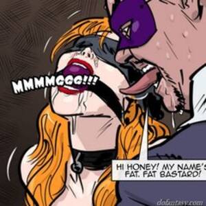 bdsm hair pulling cartoon drawing - Painful pussy hair pulling for bound hottie. - BDSM Art Collection