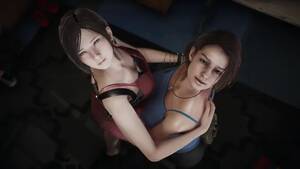 Claire Redfield Lesbian - Resident Evil - Lesbian - Jill Valentine X Ada Wong - 3D Porn - FAPCAT