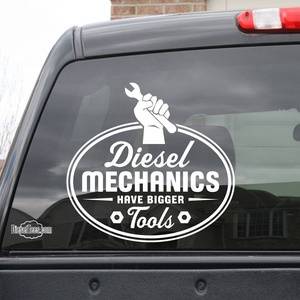 Diesel Mechanic Girl Porn - Image of Diesel Girl Vinyl Sticker Decal