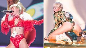 Monster Porn Miley Cyrus - Miley Cyrus's Bangerz tour outrages parents because of her lewd behaviour -  Irish Mirror Online