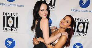 Gallers Ariana Grande Porn Captions - Ariana Grande Kisses Former Co-Star Liz Gillies In Instagram Video |  HuffPost Entertainment