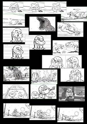 Amazing World Of Gumball Tina Porn - Storyboards by Michael Gendi, Jacques Gauthier, and Darren Vandenburg! For  the upcoming Gumball episode \