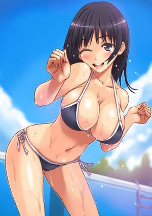 anime huge breasts bikini - Today's ecchi day topic are breasts. Mostly big ones, to make up for  skipping ecchi day for a couple of days. We have collected some of the most  popular ...