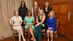 chelsea clinton upskirt - Chelsea Clinton, Jessica Chastain Honored at Power of Women New York