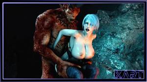 Monsters Fuck Witches - A Red Demon with a Huge Dick Fucks a Witch in the Forest in Anal -  Pornhub.com