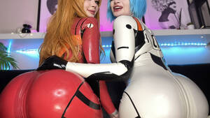 anime lesbians in latex - Latex cosplay - SuperPorn