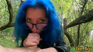 Blue Hair Glasses Porn - Cutie In Glasses With Blue Hair Fucks And Gives A Good Blowjob In The Woods  - xxx Mobile Porno Videos & Movies - iPornTV.Net
