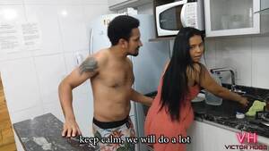 latin kitchen porn - Latino couple bangs in the kitchen - PornDig.com