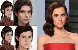 Allison Williams Porn - Allison Williams would make a great Bastilla Shan : r/kotor