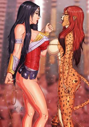 Batman Cheetah Porn - Fan-Art of the DC Characters Wonder Women And Cheetah .M Diana And Cheetah