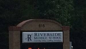 Middle School Student To Student Porn - Riverside Middle School sign (FOX Carolina/ May 18, 2016)