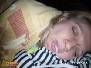 mom sleeping sex - Cum In Sleeping Mom's Mouth