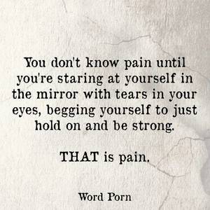 Fake Pain Porn - To see yourself in the mirror and not recognize that person hiding behind  the fake smile