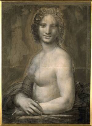 indian mona lisa nude - Naked Mona Lisa Sketch from Leonardo da Vinci