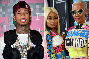 Amber Rose Sex Tape - Tyga and Amber Rose Shade Each Other on Instagram Over Blac Chyna