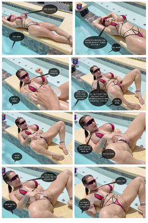 fat ass slut captions - Mom's Big Ass in Bikini - Porn Comics XXX