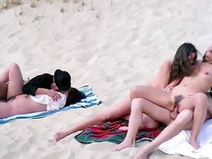 german beach - Group sex on a German beach, upscaled to 4K | xHamster