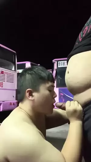 asian sucking trucker - chubby boy sucks a trucker at night (29'') | xHamster