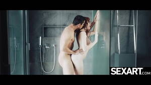 Hot Redhead Shower Sex - Sexy redhead gives a hot blowjob then fucks her man in the shower -  XVIDEOS.COM