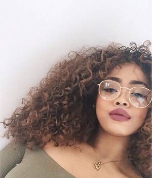 Carmel Skin Curly Haired - Glasses Â· Colored Curly Hair3a ...