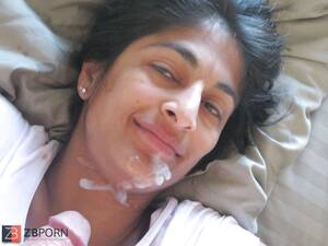 Cumshot Indian - Indian wifey facial cumshot