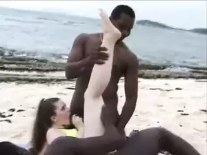 beach interracial breeding - White Wife Approached By Two Black Men on Public Beach | xHamster