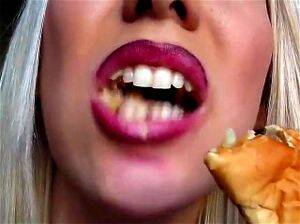 Food Fetish Solo - Watch Lunch Time For This Beauty! - Food Fetish, Mouth Fetish, Solo Porn -  SpankBang