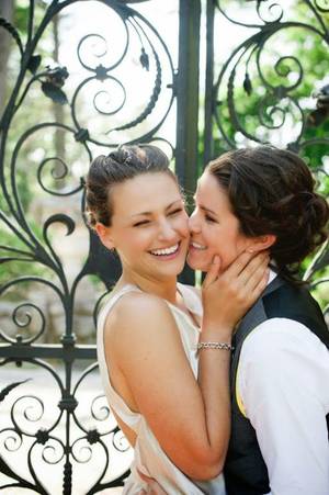 lesbian couples posing nude - awww so much happiness in this picture Â· Lesbian HotLesbian CouplesMarried  ...
