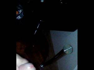 cum on glass table - 