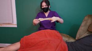 dentist hand job - Dentist gloved handjob