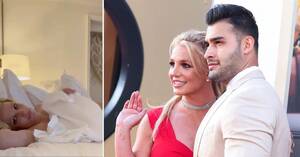 Britney Spears Parody - Britney Spears Goes Topless, Dances Around in Bed After Sam Asghari Divorce