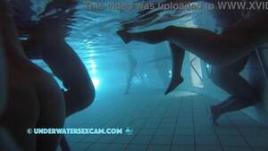 girl masturbating spy cam underwater - Hidden pool video: Jet stream masturbation with water pressure and husband  wants to help for underwater sex in the public pool, uploaded by ene1das