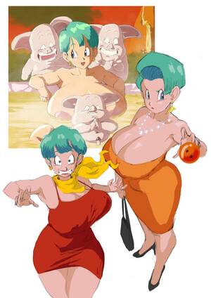 dragon ball gt bulma porn - ultivlad, bulma, oolong, dragon ball, dragon ball gt, dragonball z,  highres, 1girl, animal, bag, bare shoulders, blue eyes, breasts, cleavage,  clenched teeth, completely nude, covered erect nipples, double v, dragon  ball (object),