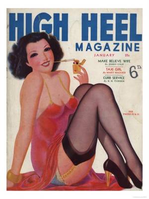 50s Themed Porn Magazine - High Heel, Shoes Stockings Pin-Ups Glamour Womens Portraits Magazine, USA,  1930