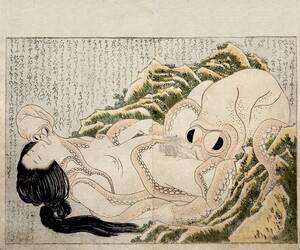 Gay Japanese Porn Octopus - Katsushika Hokusais The Dream of the Fishermans Wife | Shunga Gallery
