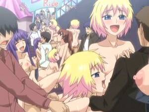 Anime Sex Party - Hentai girls group party sex in the public - NonkTube.com