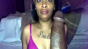 African Porn Deepthroat - Attractive ebony girl sucking massive black dick deepthroat