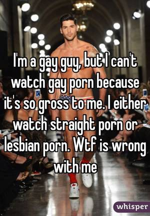 Lesbian Meme - I'm a gay guy, but I can't watch gay porn because it's so gross ...