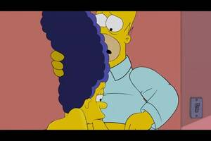 marge sucking cock in public - Marge Sucks Homer's Cock\