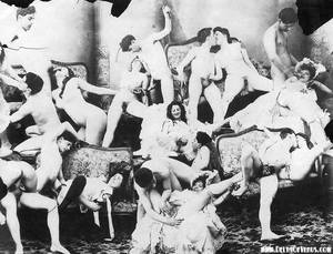 antique orgy - Vintage Eros. A spirited Victorian-era orgy, collage style (and the  background