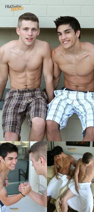 Dean Jerking To Porn - Fratmen Sucks: two hot young college guys Dean and Diego â€“ Gay Porn Pics  Galleries