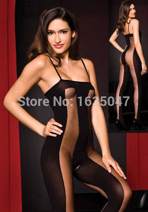 Full Lingerie - Ladies Fashion Sexy Bodystocking Porn, Open Crotch Suspenders Black Full  Bodysuit Lingerie Sex Love Product