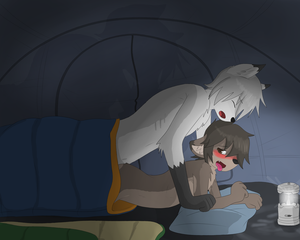 Cute Gay Furry Porn - Rule 34 - anthro camping chancebandit cute furry furry only gay male male  only moan no humans open mouth outside sex tent tongue young | 1496918