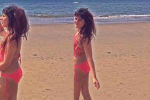 brazilian nude beach - Beach babe! TV actress Saloni Chopra sizzles in bikini